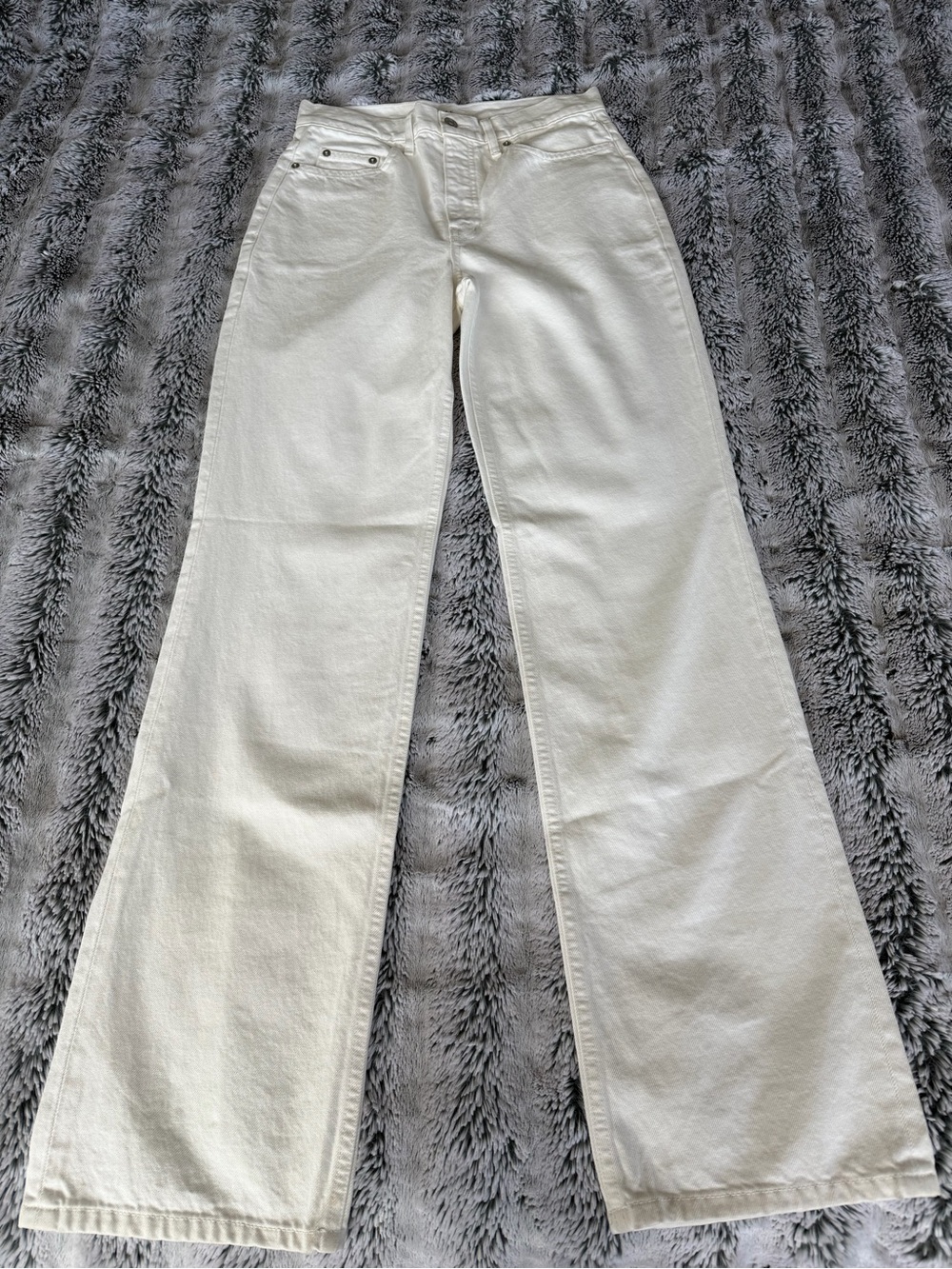 A.L.C White Straight Leg Jeans - Picture 6 of 8
